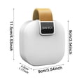 thumbnail image 3 of Portable Cable Storage Box,3.54X1.77X3.54" Mini Organizer Case, Charger Cord Holder, Small Electronic Accessory Pouch, Hard Shell Storage Container, Compact Carry Case for Earphone Charger Cable, 3 of 5