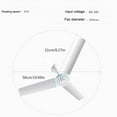 thumbnail image 5 of Yammee 12V Portable Ceiling Fan 20inch Mini Hanging Ceiling Fan Camping Tent Fan with Switches for Outdoor Gazebos Ceiling Fan, 5 of 17