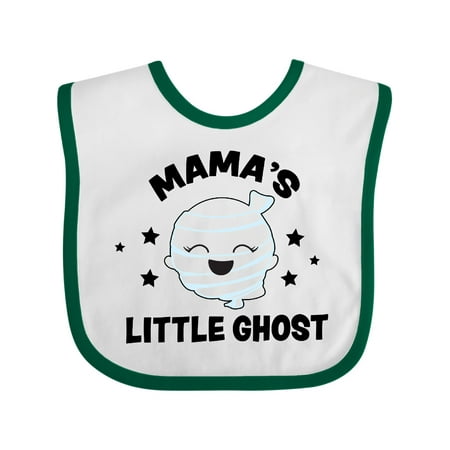 

Inktastic Cute Mama s Little Ghost with Stars Gift Baby Girl Bib