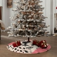 thumbnail image 4 of Lukts Pink Cheetah Art Print Color Life Christmas Tree Skirt, Winter Holiday Tree Mat Decoration ,Can be Used as A Shawl-48", 4 of 6