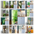 Plant Bamboo Fridge Sticker Door Cover Refrigerator Wallpaper Self