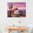 thumbnail image 2 of COMIO  Airstream Trailer, Pink Desert, Western Wall Art Print  An Authentic Print with Holographic Sequential Numbering., 2 of 4