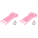 thumbnail image 1 of Caja Almacenamiento 3 Fundas Con Hebilla Bloqueo para Tipo () Rosa, 1 of 4