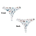 thumbnail image 3 of Balery Undersea Animals Tangas de Algodón para Mujer con Estampado – Ropa Interior Sexy, Transpirable, G-string-4X-Large, 3 of 6
