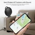 thumbnail image 3 of Celectigo MV Tag Waterproof Bluetooth Tracker ,Keys Finder and Item Locator Compatible with iOS Find My App (Black), 3 of 9