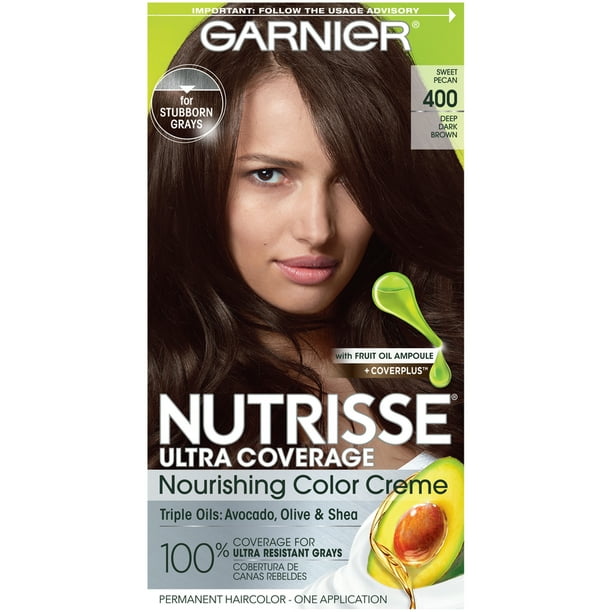 Garnier Nutrisse Ultra Coverage Nourishing Hair Color Creme, Deep Dark ...