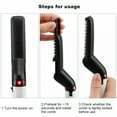 thumbnail image 5 of HBMYN Beard Straightener Heating Comb Quick Electric Beard Styling Brush, 5 of 7