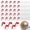Red on Clear, variant on Zooblu 200 Pcs 8 Sheets Football Helmet Stickers Hatchet Decals 1-1/8 Inch Self Adhesive Hockey Stickers for Baseball Softball(Black on Clear)