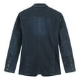 thumbnail image 6 of Cloudstyle Men's Multi-Pocket Denim Casual Blazer, 6 of 11