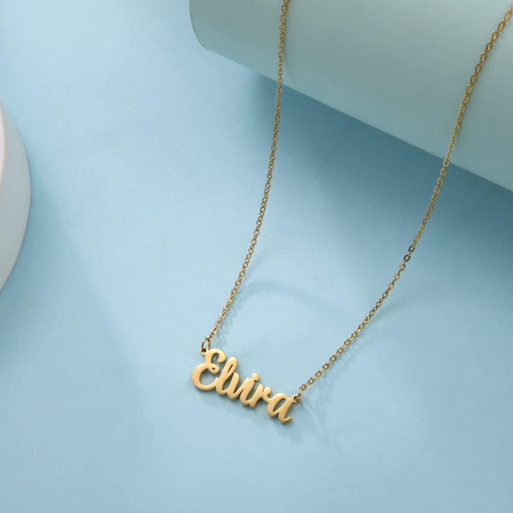 Lonbiaci Stainless Steel Gold Name 