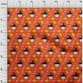 thumbnail image 3 of oneOone Cotton Poplin Twill Orange Fabric Asian Japanese Fan Diy Clothing Quilting Fabric Print Fabric By Yard 56 Inch Wide, 3 of 4