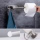 thumbnail image 3 of Stainless Steel Toilet Paper Holder - Self Adhesive Wall Mount, No Drilling Required, 3 of 5