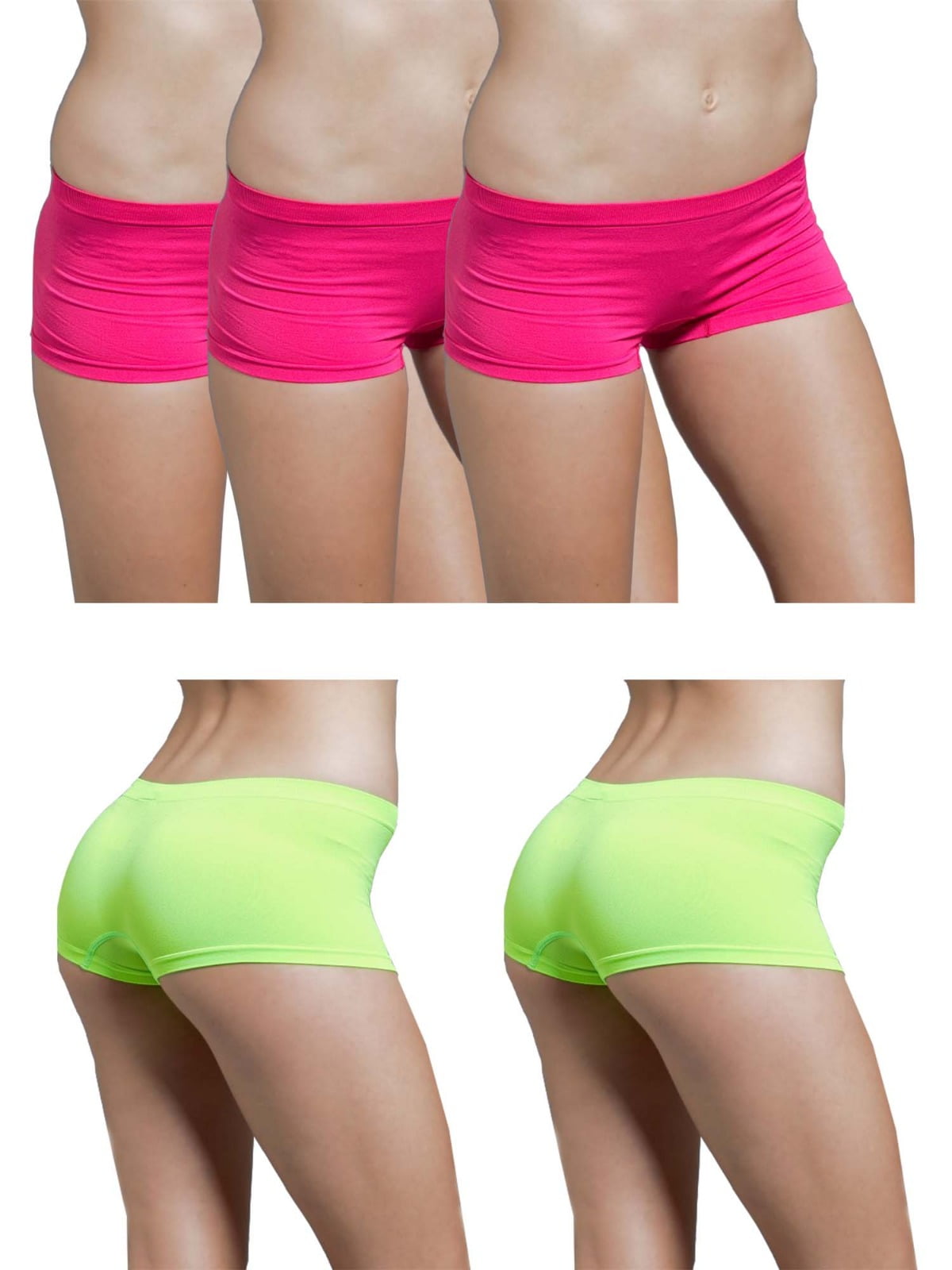 5-Pack Womens Seamless Basic Solid Color Spandex Ghana