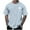 Light Blue, variant on Cmfcve Basic Shirt Short Sleeve Round Neck Sports T-shirt Coconut Printed Breathable Outdoor Tops