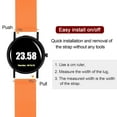 thumbnail image 5 of Uxcell Silicone Watch Band Quick Release Soft Rubber Watch Strap Orange/Black 22mm, 5 of 7