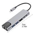 thumbnail image 2 of BotaniNest 6 In 1 USB C Hub Adapter For Laptop With Multiple Ports Expand Connectivity Versatile Docking Station For Enhanced Productivity, 2 of 6