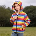 thumbnail image 5 of DJDLJWCJ Teen Girls Windproof Jacket Cute Print Zip Up Jacket Long Sleeve Windbreaker Jacket Multicolor Size 6, 5 of 9