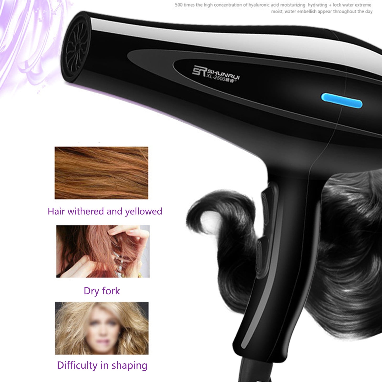 Up to 50% off asxite Blow Dryer,110V Hair Dryer Women's Men's Hair Dryer 5 Heat Settings Hair Dryer Quick Dry Salon Hair Dryer With Concentrator Attachment