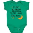 thumbnail image 3 of Inktastic I Love My Great Grandma to the Moon and Back Boys or Girls Baby Bodysuit, 3 of 5