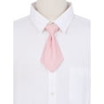 thumbnail image 4 of CORBATA PREHECHA CHIC PARA MUJERES Corbata Pequeña de Color Sólido para Uniforme Escolar Rosa Claro Talla Única, 4 of 5