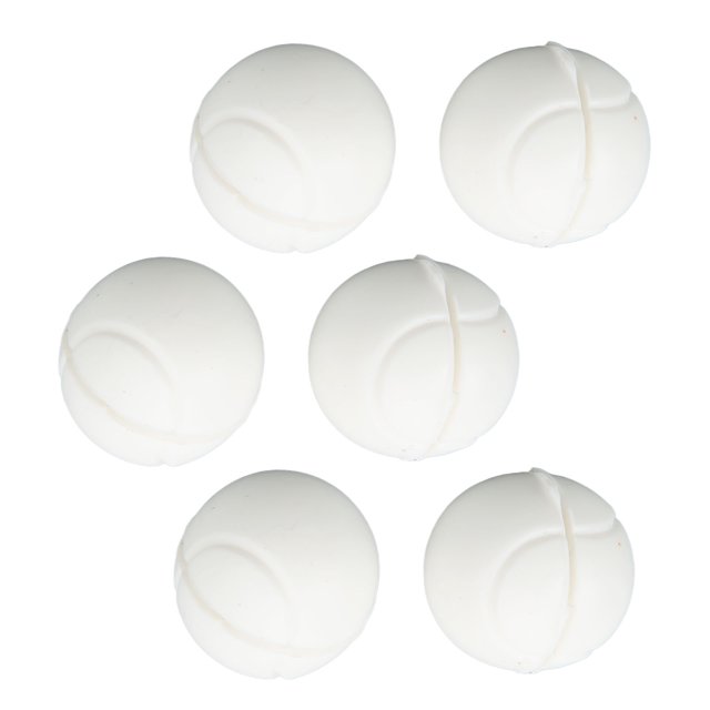 Amortiguadores De Vibración De Raqueta De Tenis, Amortiguador De Cadena De Raqueta En Forma De Bola, Mejora La Comodidad, 6 Uds. De Silicona Para Deporte ANGGREK Blanco