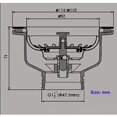 thumbnail image 5 of Spülbeckenablauf ohne Überlauf Edelstahlkorb Ø 114 mm 1½", Edelstahl + Abs, Ablauf + Korb, 5 of 5