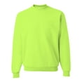 thumbnail image 4 of JERZEES NuBlend Men's High Visibility Safety Sweatshirt, Crewneck Fleece, Hi-Vis Green, 2 Pack, S, 4 of 5