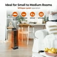 thumbnail image 4 of Comfort Zone 23" Oscillating Tower Space Heater with Remote Control, Thermostat, Timer, 4 of 9