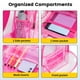 thumbnail image 5 of Mochila Vorspack de PVC transparente, resistente, rosa, 5 of 6