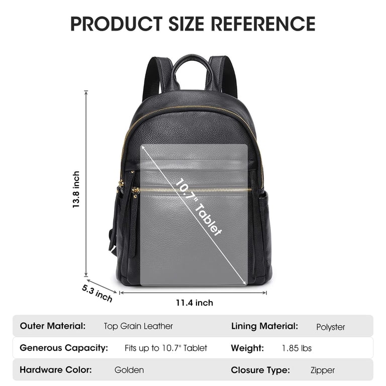 Kattee Genuine Leather Backpack Purse for Women Multi  display picture 2