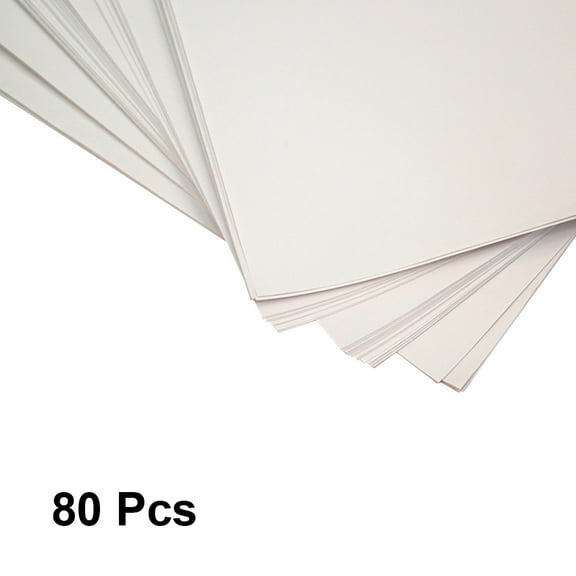 Milisten White Recycled Drawing Paper Sheets, Neutral for Smooth Sketching, Art Projects, and Drawing