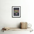 thumbnail image 2 of Love Floral Lettering Artwork Framed Wall Art Print 9X7 Inch, 2 of 5