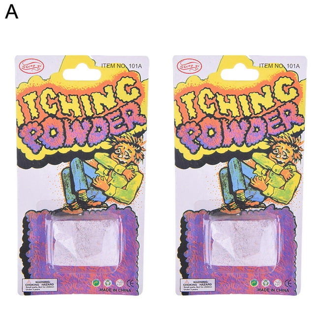 Flmtop 2Pcs Trick Toy Creative Lightweight Plastic Spicy Toothpick Fake Beer Itching Powder for Party