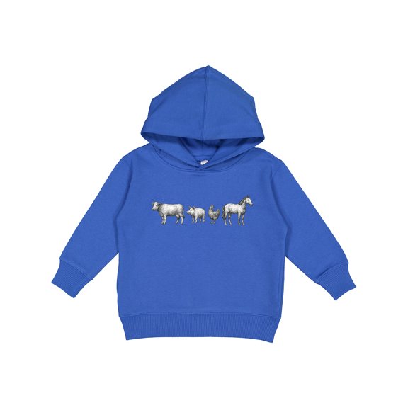 Inktastic Vintage Farm Animals Illustration Toddler Hoodie