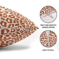thumbnail image 5 of Orange Leopard Print Lumbar Pillow Covers 12x20 Inch Set of 2 Cheetah Animal Spots Rectangle Throw Pillows For Couch Farmhouse Square Pillow Cases Home Decor For Living Room Sofa Bed Porch Outdoor, 5 of 6