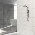 thumbnail image 4 of 10 - inch Overhead Shower Head and Hand - held Shower Head, Round Shower Set, Dual Shower Heads, Matte Black., 4 of 8