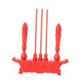 thumbnail image 3 of veasfak Brûleur à Encens Bouddhiste Électrique Ancien Vintage LED Rouge, 3 of 9