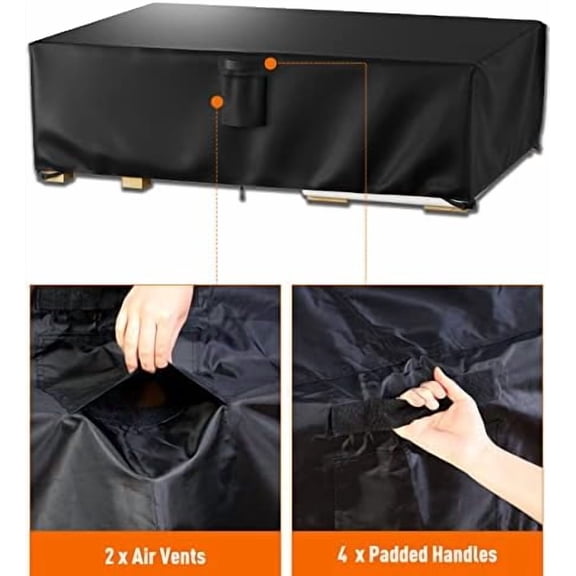 Patio Furniture Covers, Outdoor Furniture Cover Waterproof, General Purpose, Outside Table and Chair Covers, Heavy Duty 600D (102 Inch L x 74 Inch W x 27.5 Inch H)