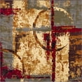 thumbnail image 1 of Unique Loom Barista Geometric Area Rug 8' x 8' Square Multi/Beige, 1 of 2