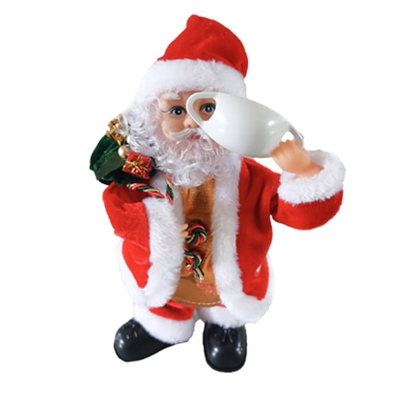 Claus Musical Cantando Bailando Navidad Santa Claus Juguetes Adorno De Navidad Muñecas Eléctricas Para Niños Vogacara HA042024-02