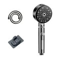 thumbnail image 2 of High-pressure Handheld Shower Head Kit,Detachable Shower Head with 5 Shower Spraying Modes,5Ft Hose and Adjustable Shower Head Holders(Black), 2 of 6