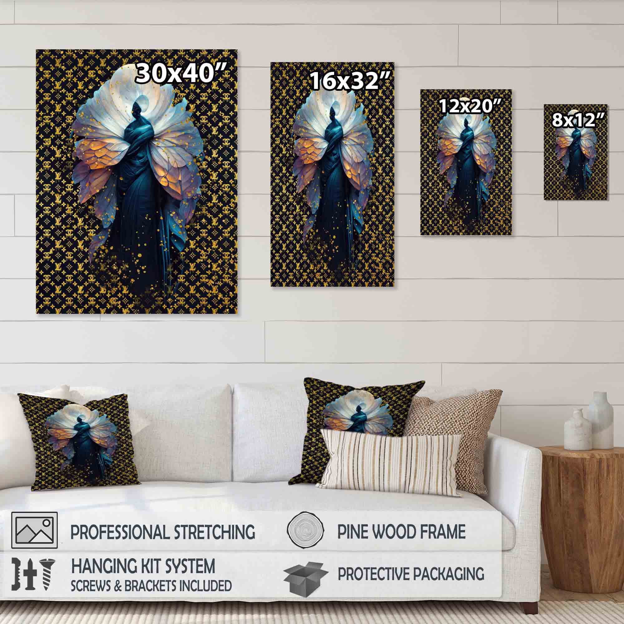 Designart Fashion Designer Dress Design I Canvas Wall Art