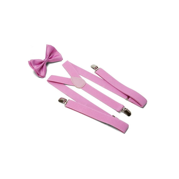 Gravity Threads Bowtie And Suspenders Combo Package, Pink