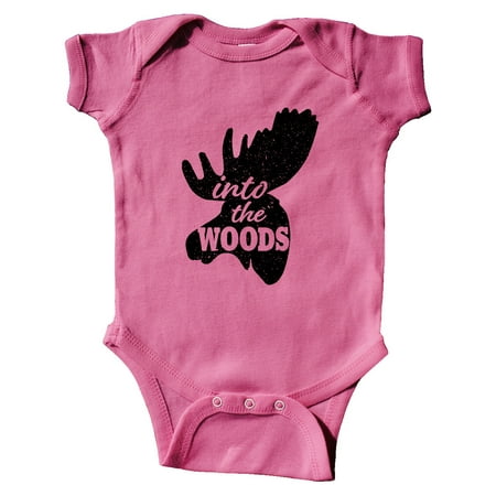

Inktastic Moose Head Silhouette Into the Woods Gift Baby Boy or Baby Girl Bodysuit
