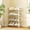 02#White, variant on Bxaolu 4 Tier Small Shoe Rack, Stackable Kids Toddler Adult Shoe Storage Organizer Shelf for Closet Floor Entryway Bedroom, Space Saver Shoe Rack Organization Shelves
