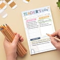 thumbnail image 2 of OIUR Bohemian Rainbow Teacher Notepad Gratitude Gift with To-Do Lists Contact Log & Notes Section Inspirational Planner for Educators, 2 of 7
