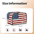 thumbnail image 5 of Sikiie Vintage American Flag Toaster Covers 2 Slice Dustproof Toaster Cover Bread Machine Cover, Dustproof Cover - 11.4" x 7.5" x 7.9", 5 of 7