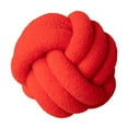 thumbnail image 2 of sunsanly Pillow Manual Braided Knot Round Ball Shape Sherpa Elastic Sleeping Companion Sofa Couch Decoration Throw Pillow Photography Cushion, 2 of 8