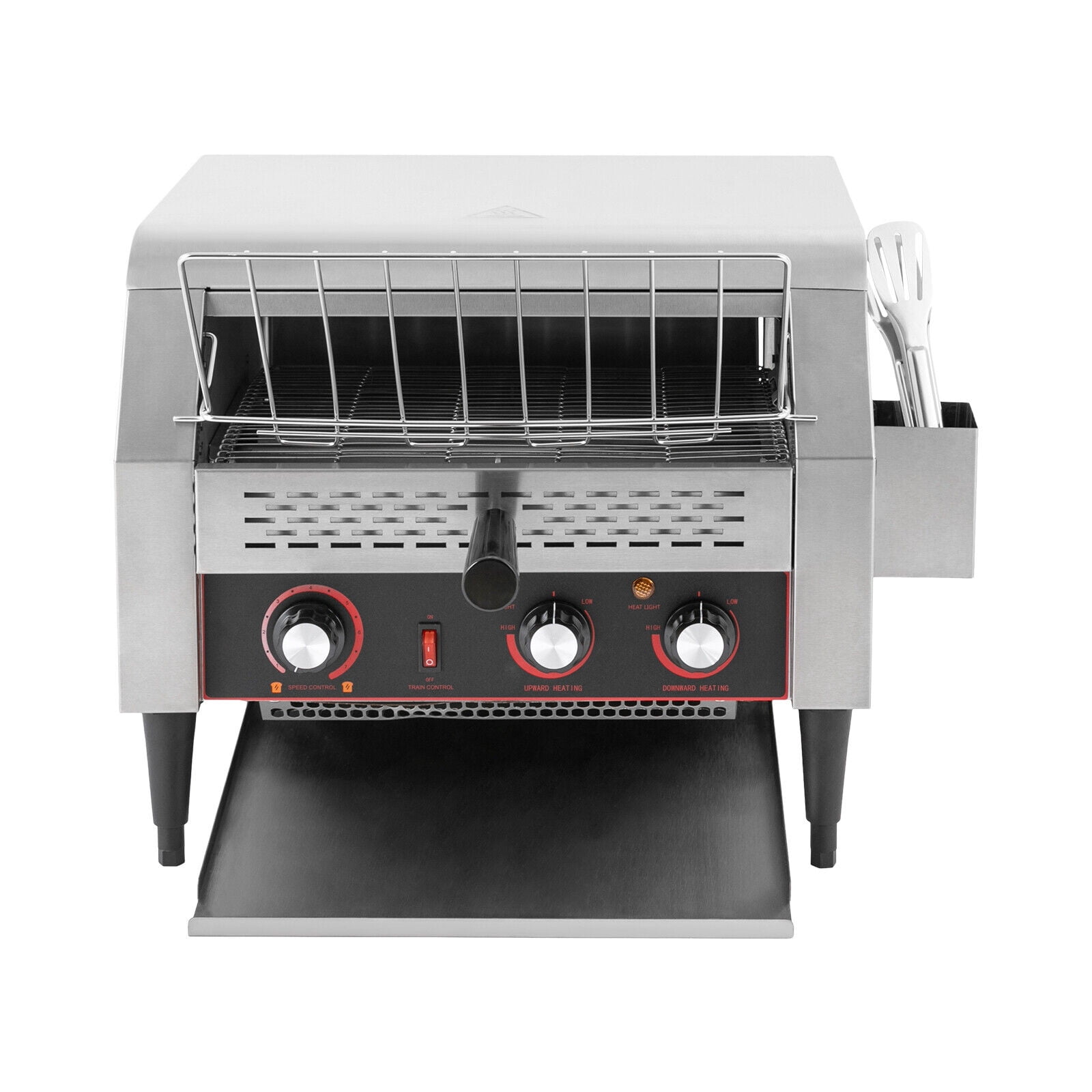 300/450 Slices/H Commercial Conveyor Toaster Bread Baking Machine W/ Clip & Box 1900W/2400W,1-7 Gears