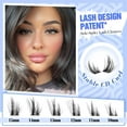 thumbnail image 3 of Kit de extensión de pestañas Mavphnee Cat Eye Lash Clusters Manga, 3 of 8